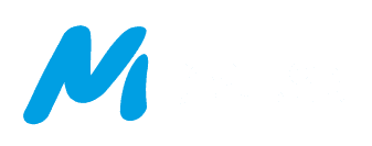 Motion Logo blauw wit