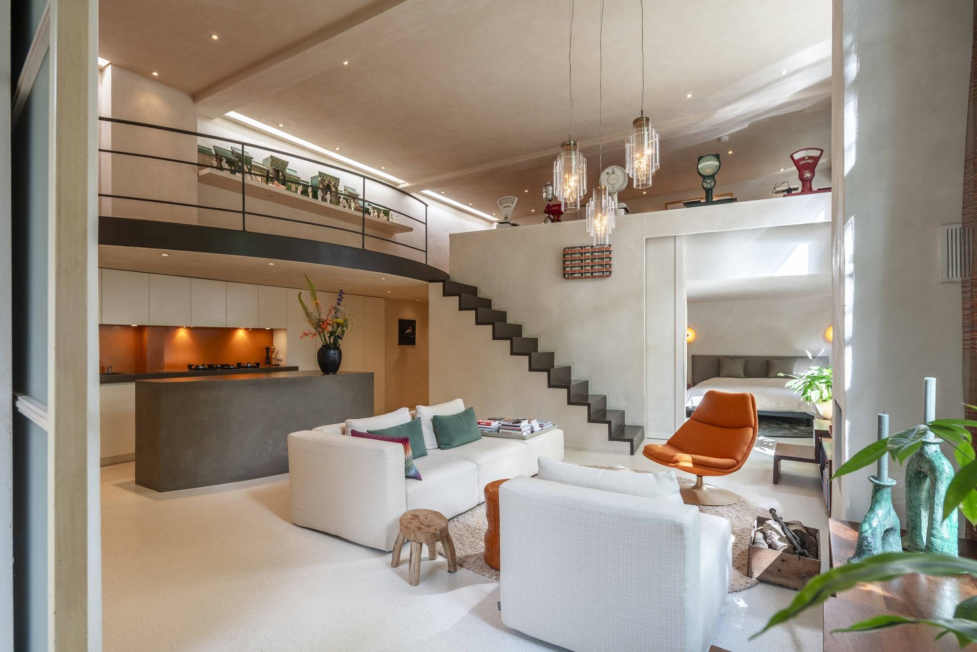 Terrazzo gietvloer in woonkamer Amsterdam